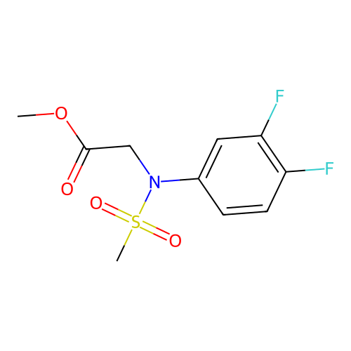 Methyl N-(3,4-difluorophenyl)-N-(methylsulfonyl)glycinate structure