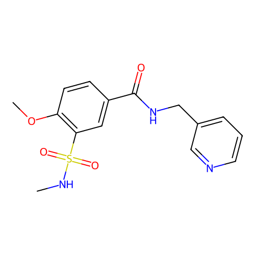 4-methoxy-3-(methylsulfamoyl)-N-(pyridin-3-ylmethyl)benzamide structure