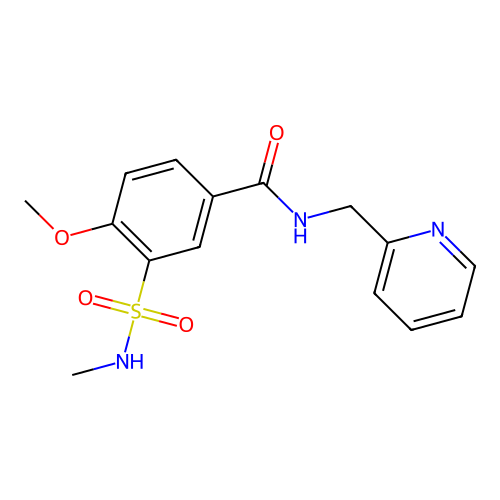 4-methoxy-3-(methylsulfamoyl)-N-(pyridin-2-ylmethyl)benzamide structure
