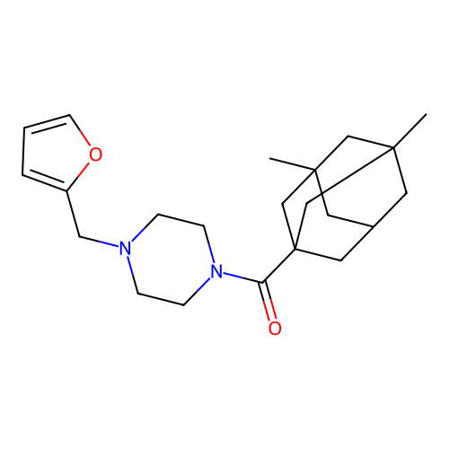 (3,5-Dimethyl-1-adamantyl)-[4-(furan-2-ylmethyl)piperazin-1-yl]methanone structure