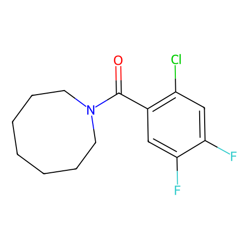 Azocan-1-yl-(2-chloro-4,5-difluorophenyl)methanone structure
