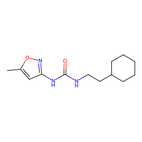 1-(2-Cyclohexylethyl)-3-(5-methylisoxazol-3-yl)urea structure
