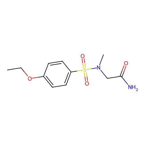 2-[(4-Ethoxyphenyl)sulfonyl-methylamino]acetamide structure