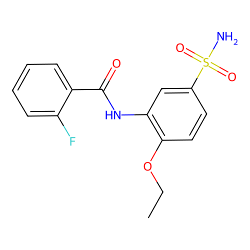 N-(2-ethoxy-5-sulfamoylphenyl)-2-fluorobenzamide structure