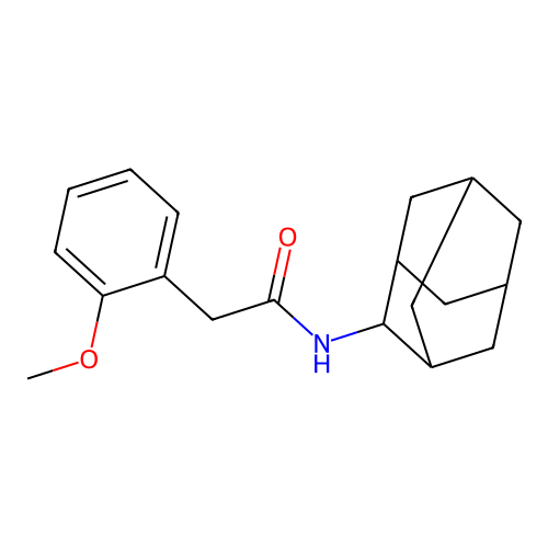 N-(2-adamantyl)-2-(2-methoxyphenyl)acetamide structure