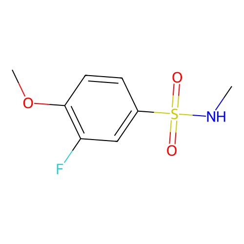 3-fluoro-4-methoxy-N-methylbenzenesulfonamide structure