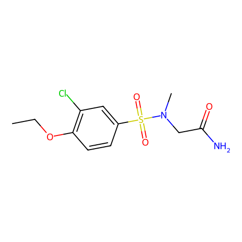 2-[(3-Chloro-4-ethoxyphenyl)sulfonyl-methylamino]acetamide structure