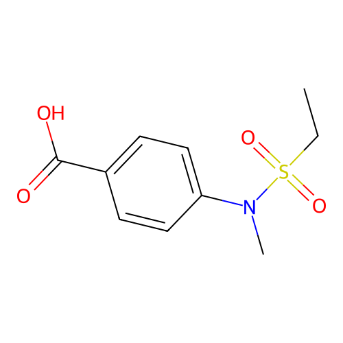 4-[(Ethylsulfonyl)(methyl)amino]benzoic acid structure