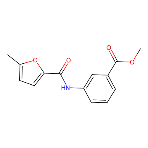 Methyl 3-[(5-methylfuran-2-carbonyl)amino]benzoate structure
