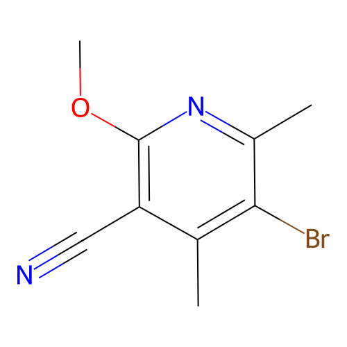 5-Bromo-2-methoxy-4,6-dimethylnicotinonitrile structure