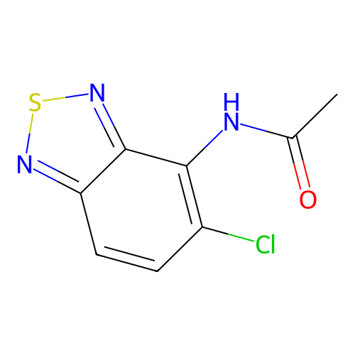 N-(5-chloro-2,1,3-benzothiadiazol-4-yl)acetamide structure