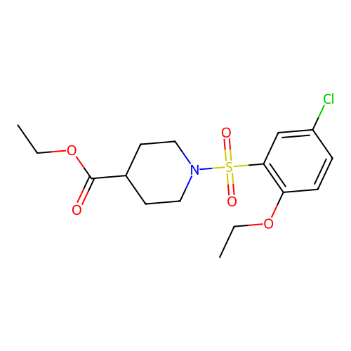 Ethyl 1-(5-chloro-2-ethoxybenzenesulfonyl)piperidine-4-carboxylate structure