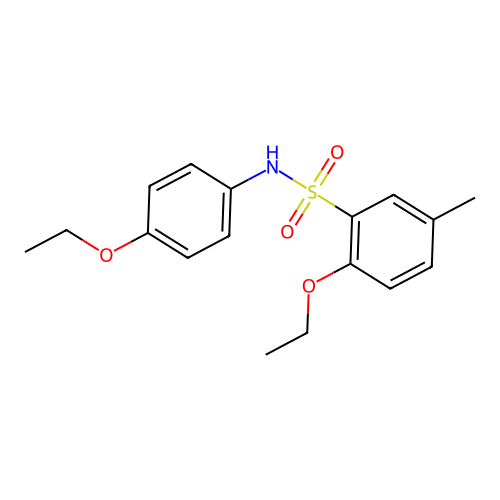 2-ethoxy-N-(4-ethoxyphenyl)-5-methylbenzenesulfonamide structure