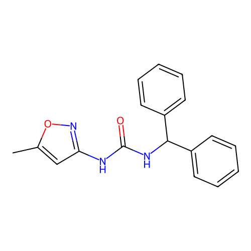 1-Benzhydryl-3-(5-methylisoxazol-3-yl)urea structure