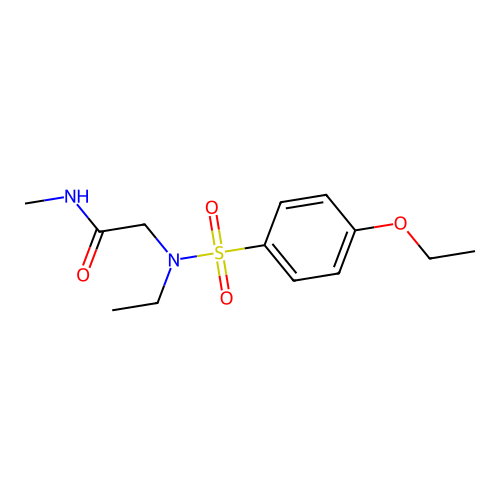 2-[(4-ethoxyphenyl)sulfonyl-ethylamino]-N-methylacetamide structure