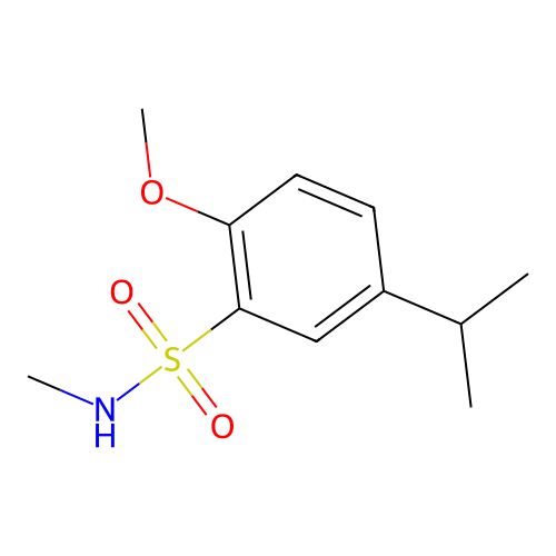 {[2-Methoxy-5-(methylethyl)phenyl]sulfonyl}methylamine structure