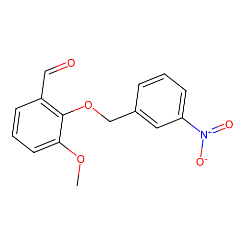 3-Methoxy-2-[(3-nitrobenzyl)oxy]benzaldehyde structure