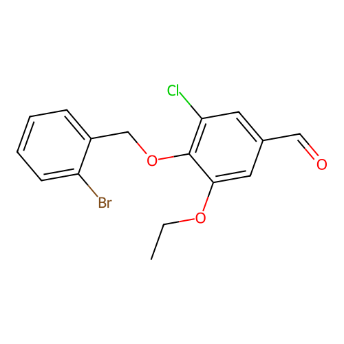 4-[(2-Bromophenyl)methoxy]-3-chloro-5-ethoxybenzaldehyde structure