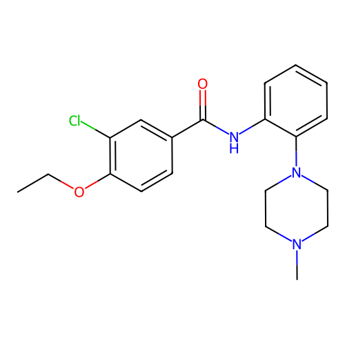 3-chloro-4-ethoxy-N-[2-(4-methylpiperazin-1-yl)phenyl]benzamide structure