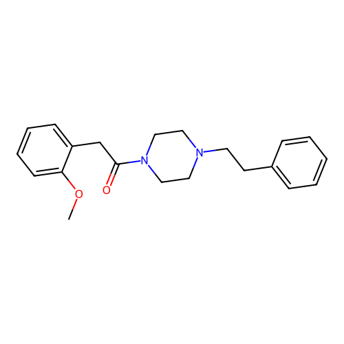 2-(2-Methoxyphenyl)-1-[4-(2-phenylethyl)piperazin-1-yl]ethanone structure