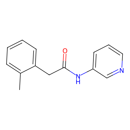2-(2-methylphenyl)-N-(3-pyridinyl)acetamide structure