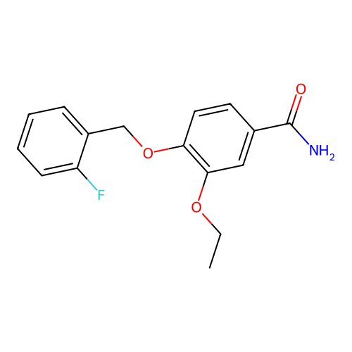 3-Ethoxy-4-[(2-fluorophenyl)methoxy]benzamide structure