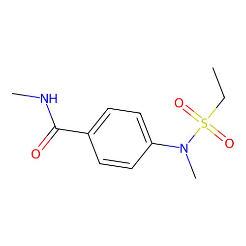 4-[(ethylsulfonyl)(methyl)amino]-N-methylbenzamide structure