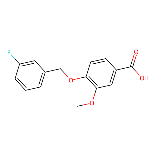 4-[(3-Fluorobenzyl)oxy]-3-methoxybenzoic acid structure
