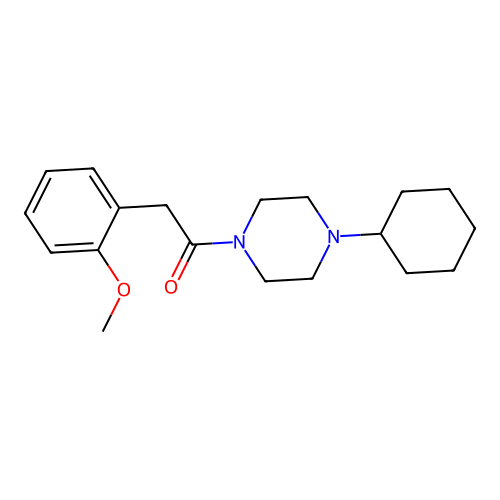 1-(4-Cyclohexylpiperazin-1-yl)-2-(2-methoxyphenyl)ethanone structure