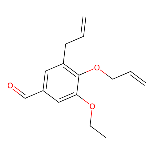 3-Allyl-4-(allyloxy)-5-ethoxybenzaldehyde structure
