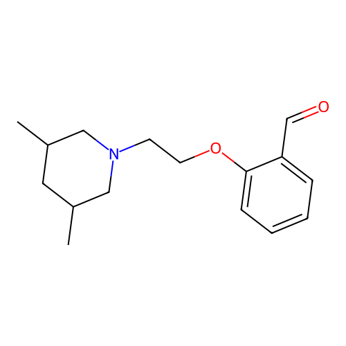 2-(2-(3,5-Dimethylpiperidin-1-yl)ethoxy)benzaldehyde structure