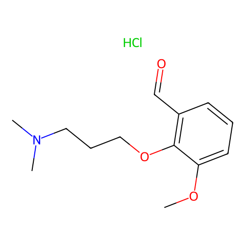 2-[3-(Dimethylamino)propoxy]-3-methoxybenzaldehyde hydrochloride structure