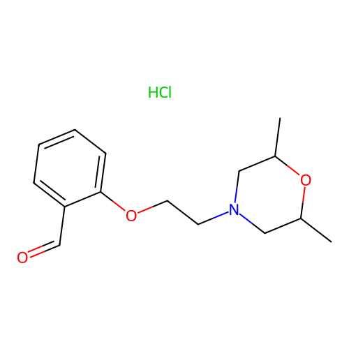 2-[2-(2,6-Dimethyl-4-morpholinyl)ethoxy]benzaldehyde hydrochloride structure