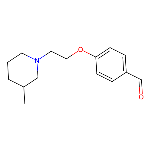 4-(2-(3-Methylpiperidin-1-yl)ethoxy)benzaldehyde structure