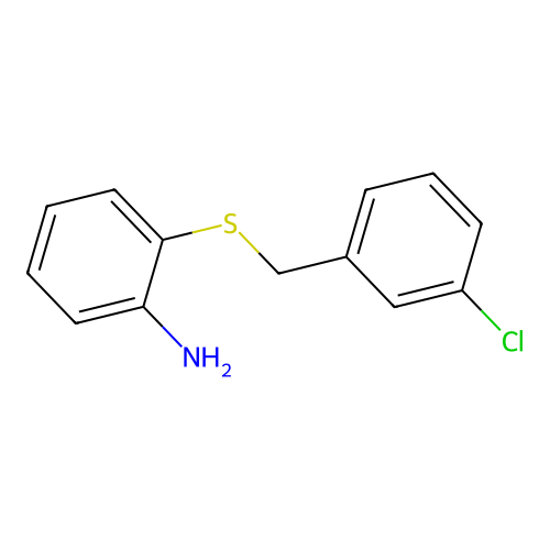 2-[(3-Chlorophenyl)methylsulfanyl]aniline structure