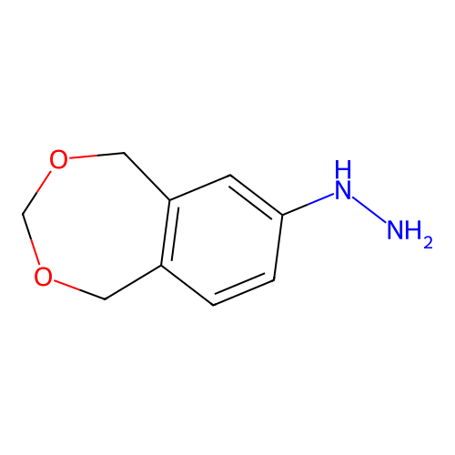 1,5-Dihydro-2,4-benzodioxepin-7-ylhydrazine structure