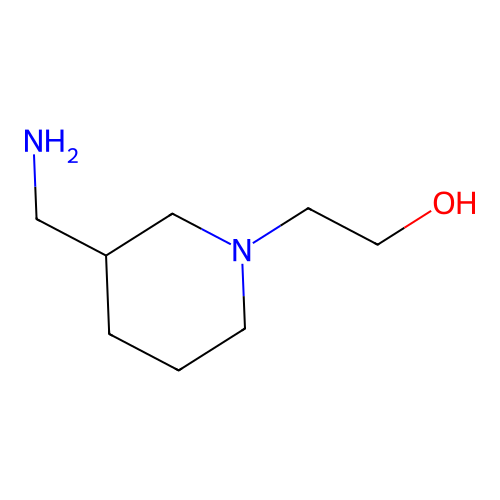 2-[3-(Aminomethyl)piperidin-1-yl]ethanol structure