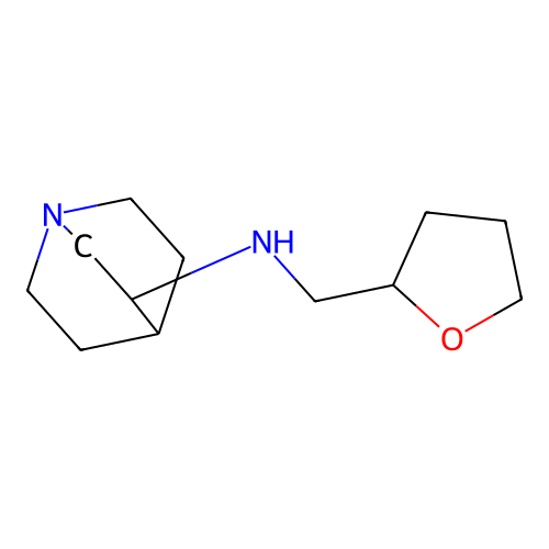 N-(oxolan-2-ylmethyl)-1-azabicyclo[2.2.2]octan-3-amine structure