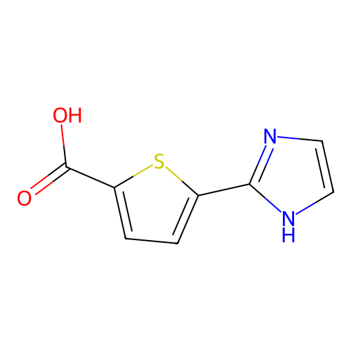 5-(1H-Imidazol-2-yl)thiophene-2-carboxylic acid structure