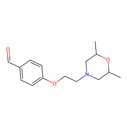 4-[2-(2,6-Dimethylmorpholin-4-yl)ethoxy]benzaldehyde structure