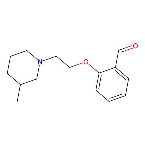 2-(2-(3-Methylpiperidin-1-yl)ethoxy)benzaldehyde structure