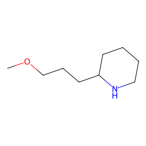 2-(3-Methoxypropyl)piperidine structure