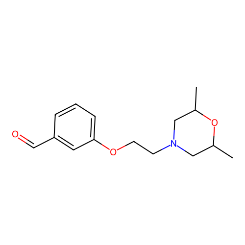 3-[2-(2,6-Dimethylmorpholin-4-yl)ethoxy]benzaldehyde structure