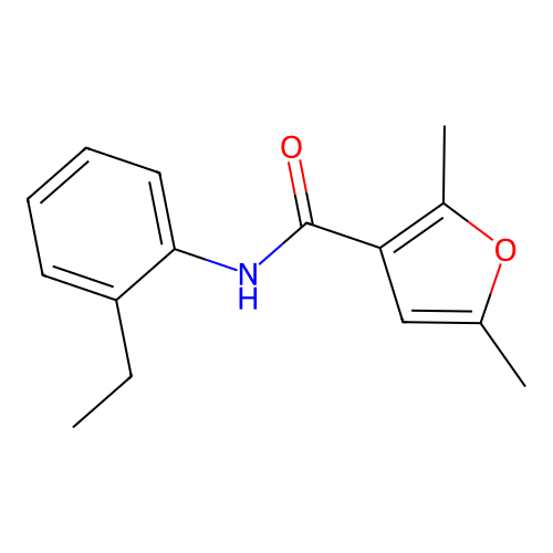 N-(2-ethylphenyl)-2,5-dimethylfuran-3-carboxamide structure