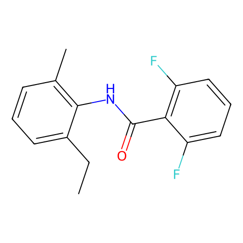 N-(2-ethyl-6-methylphenyl)-2,6-difluorobenzamide structure
