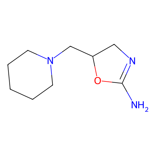 5-(1-Piperidinylmethyl)-1,3-oxazolidin-2-imine structure