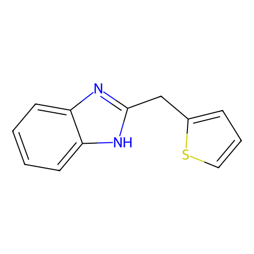 1H-Benzimidazole, 2-(2-thienylmethyl)- structure