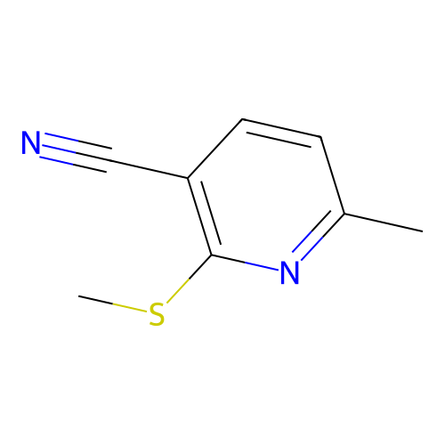6-Methyl-2-(methylsulfanyl)nicotinonitrile structure