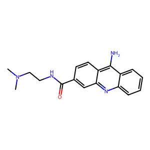 9-Amino-N-(2-(dimethylamino)ethyl)-3-acridinecarboxamide structure