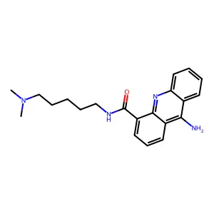 9-Amino-N-(5-(dimethylamino)pentyl)-4-acridinecarboxamide structure